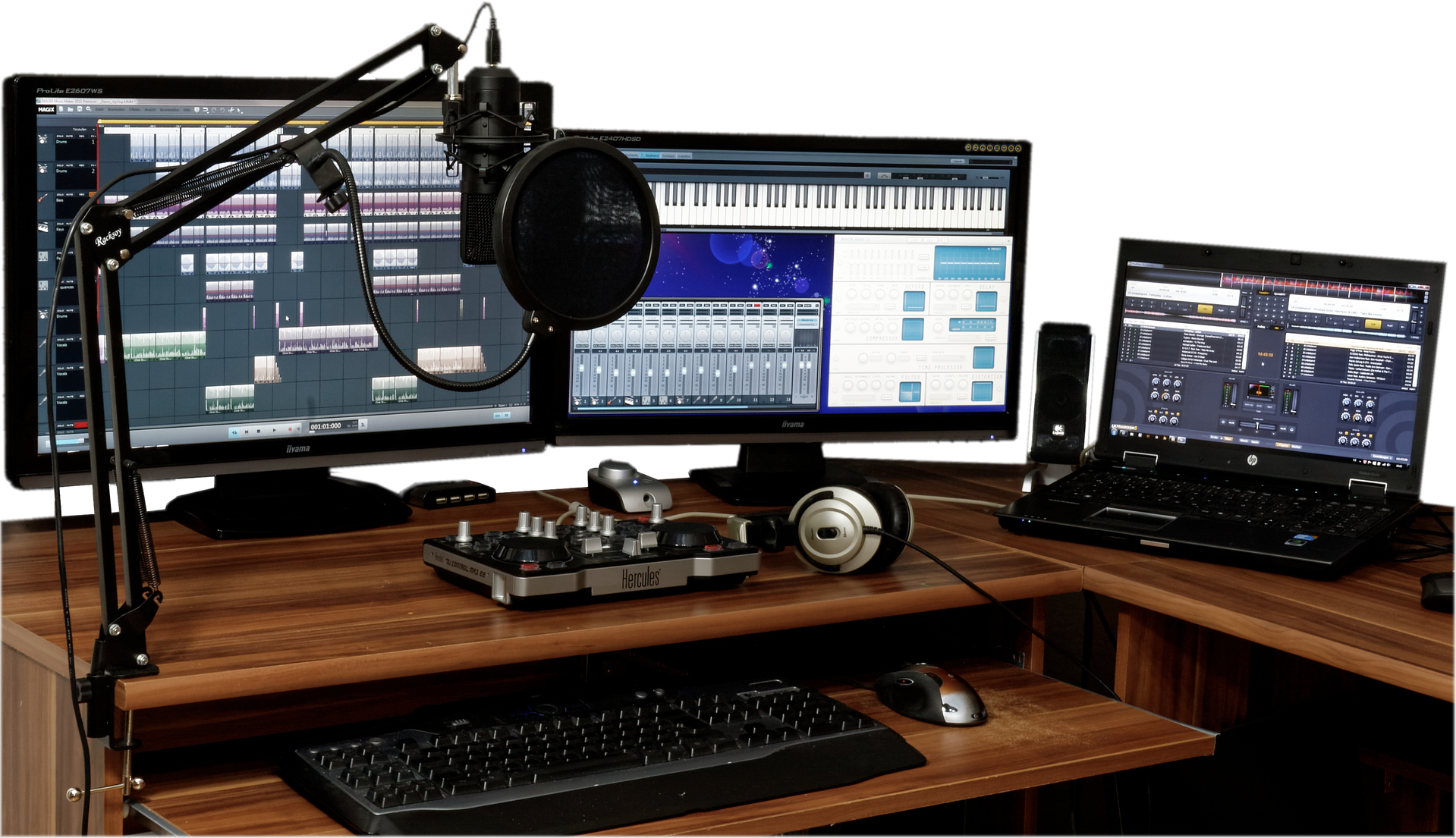 Sound Production Equipment For Videos.