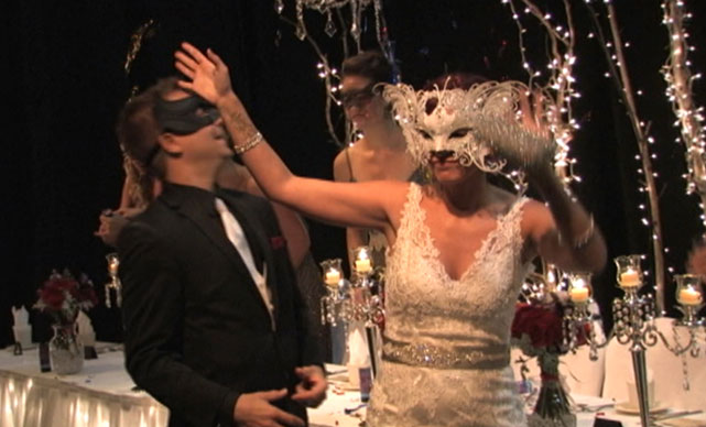 Mask Theme At Wedding Reception Still Photo From Digital Video by Mansavage Productions